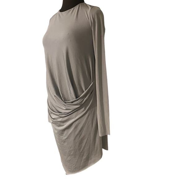Urban Outfitters Silence + Noise Silver Xander Slinky Drapey Asymetric Dress XS - Picture 3 of 7